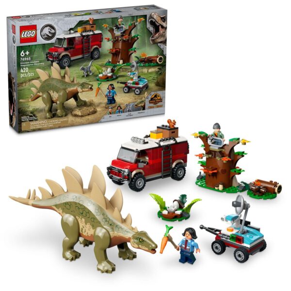 LEGO Jurassic World Dinosaur Missions: Stegosaurus Discovery 76965 Building Kit (420 pieces)