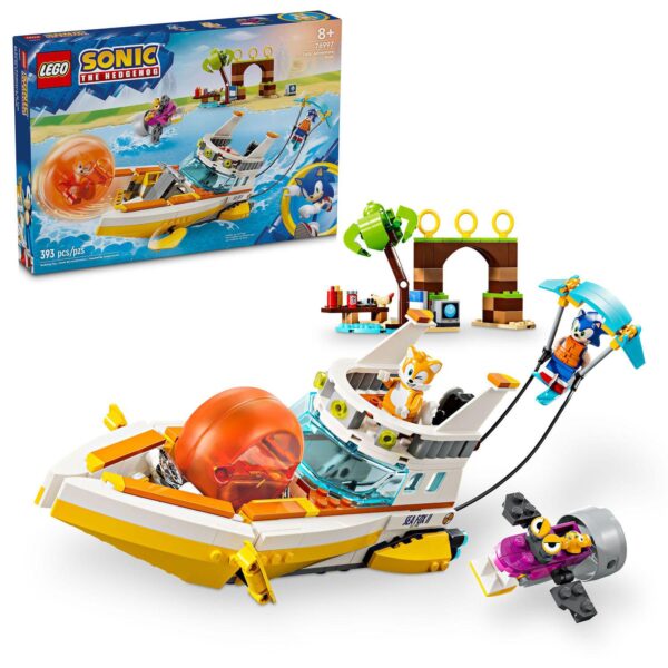 LEGO Sonic the Hedgehog: Tails Adventure Boat 76997 Building Kit (393 pieces)