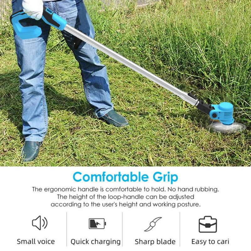 LELINTA 88V Cordless Brush Cutter, Weed Wacker Stringless Weed Eater Electric Brush Cutter Battery Powered Batteries,String Trimmer for Lawn Garden,Lightweight - Image 7