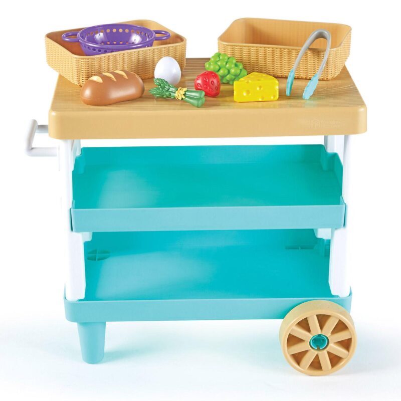 Learning Resources New Sprouts Prep 'n' Store Kitchen Island Toy - Image 3