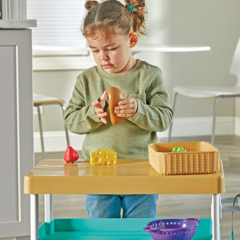 Learning Resources New Sprouts Prep 'n' Store Kitchen Island Toy - Image 5