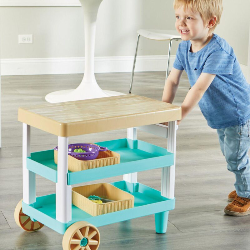 Learning Resources New Sprouts Prep 'n' Store Kitchen Island Toy - Image 6