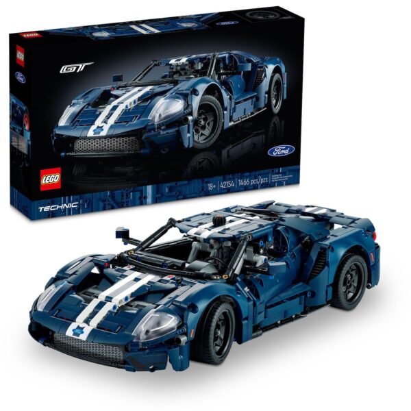 Lego Technic 2022 Ford GT 42154 Building Kit for Adults (1,466 Pieces)