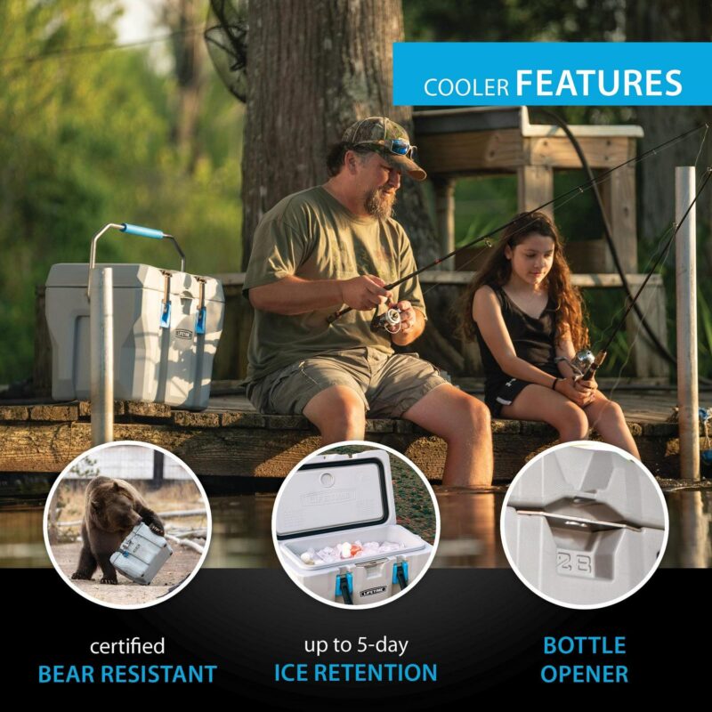 Lifetime 28 Quart New High Performance Polyethylene Cooler, Gray (91183) - Image 5