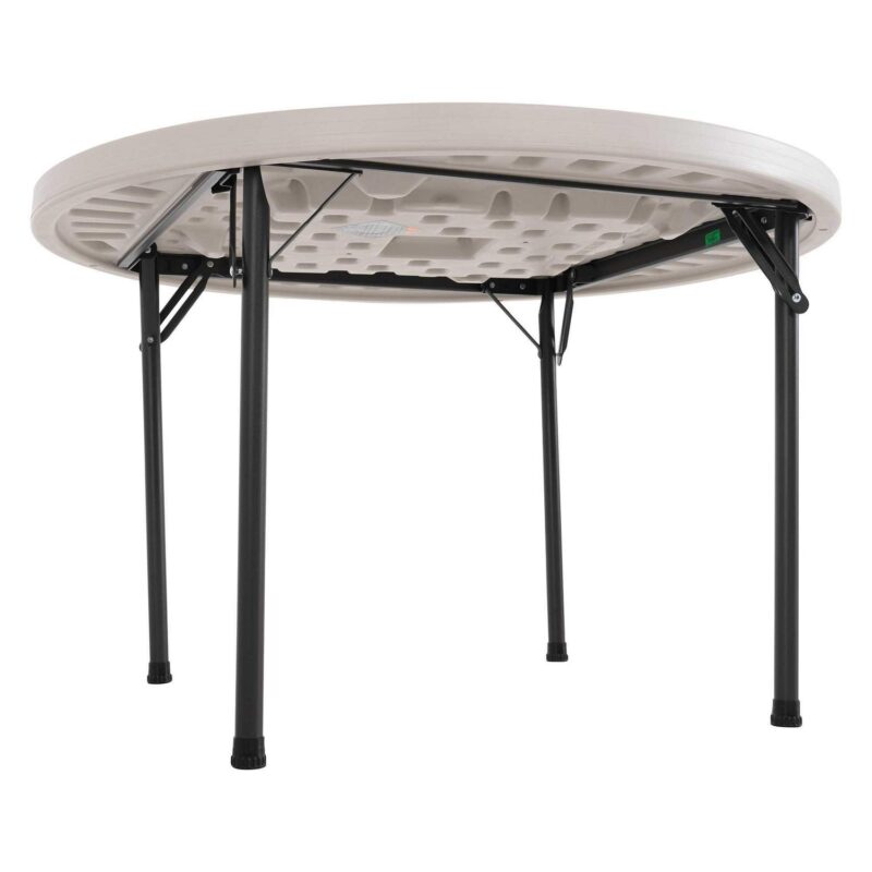 Lifetime 46 inch Round Folding Table, Indoor/Outdoor Commercial Grade, Almond (22968) - Image 3