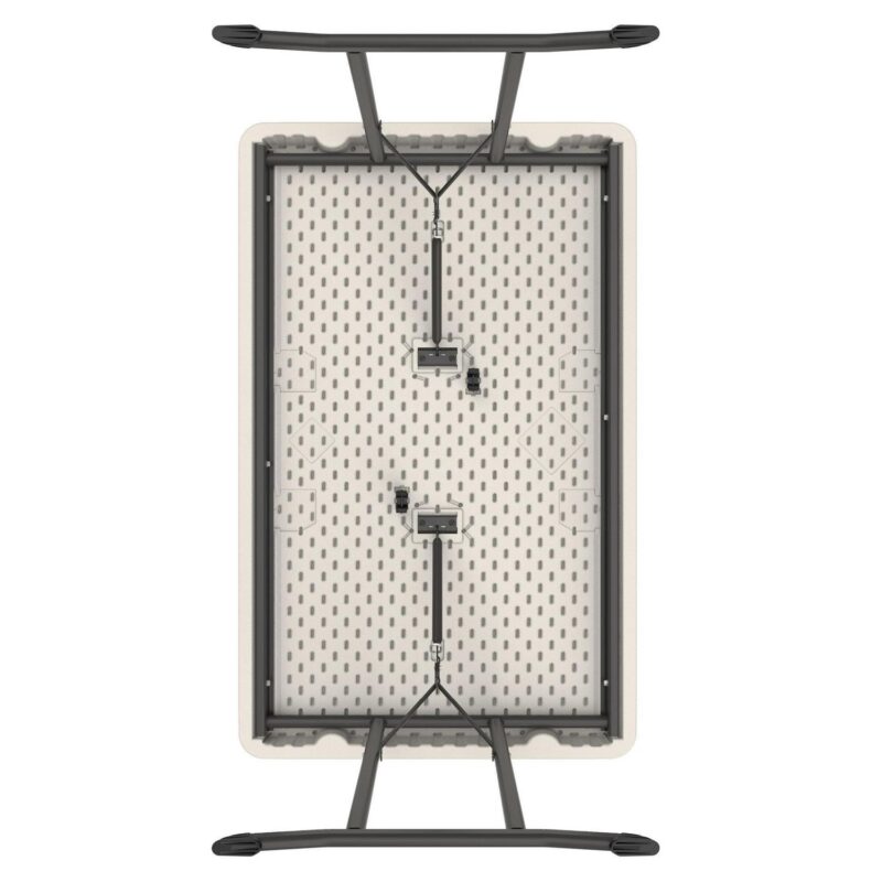 Lifetime 4 Foot Rectangle Folding Table, Indoor/Outdoor Commercial Grade, Almond (80568) - Image 14
