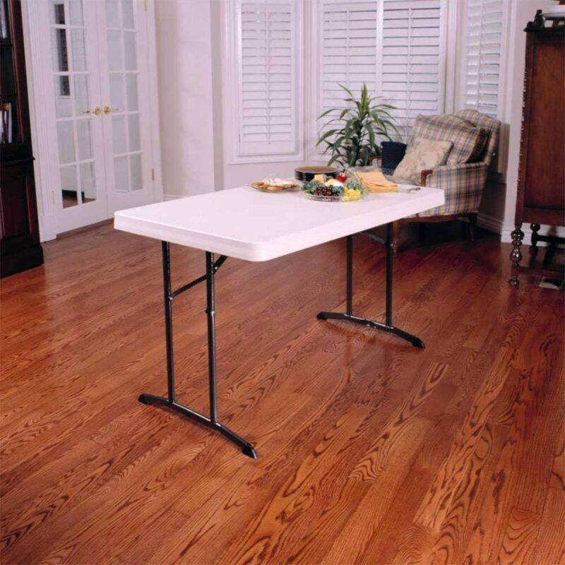Lifetime 4 Foot Rectangle Folding Table, Indoor/Outdoor Commercial Grade, Almond (80568) - Image 6