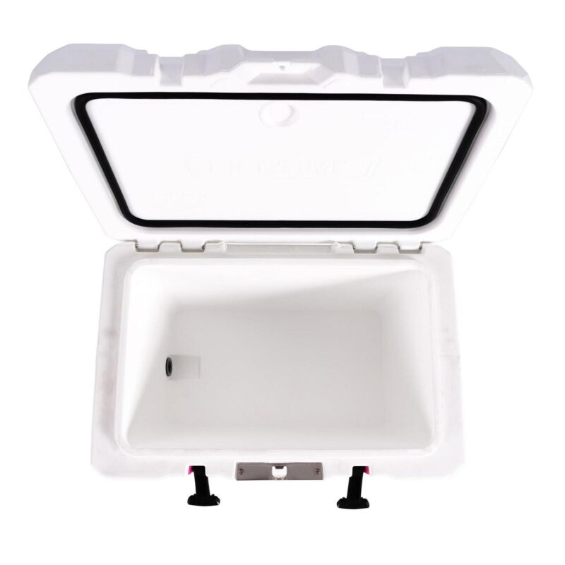 Lifetime 55 Quart High Performance Polyethylene Cooler, White/Pink (91245) - Image 7