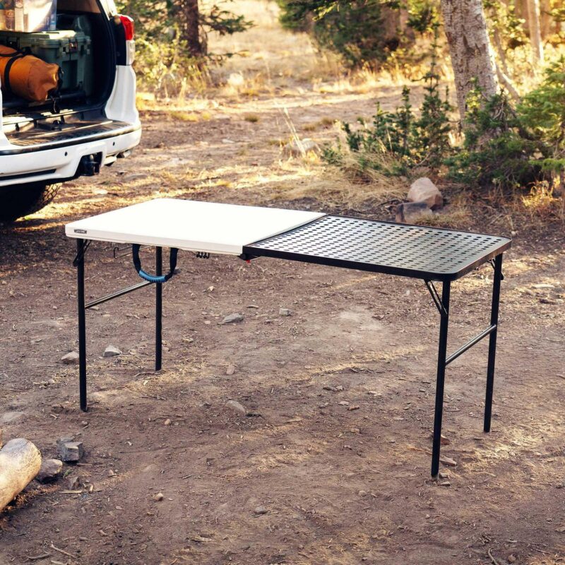 Lifetime 5 Foot Fold-in-Half Camping Folding Table, Indoor/Outdoor, Pumice (280875) - Image 26