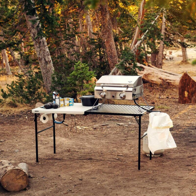 Lifetime 5 Foot Fold-in-Half Camping Folding Table, Indoor/Outdoor, Pumice (280875) - Image 12