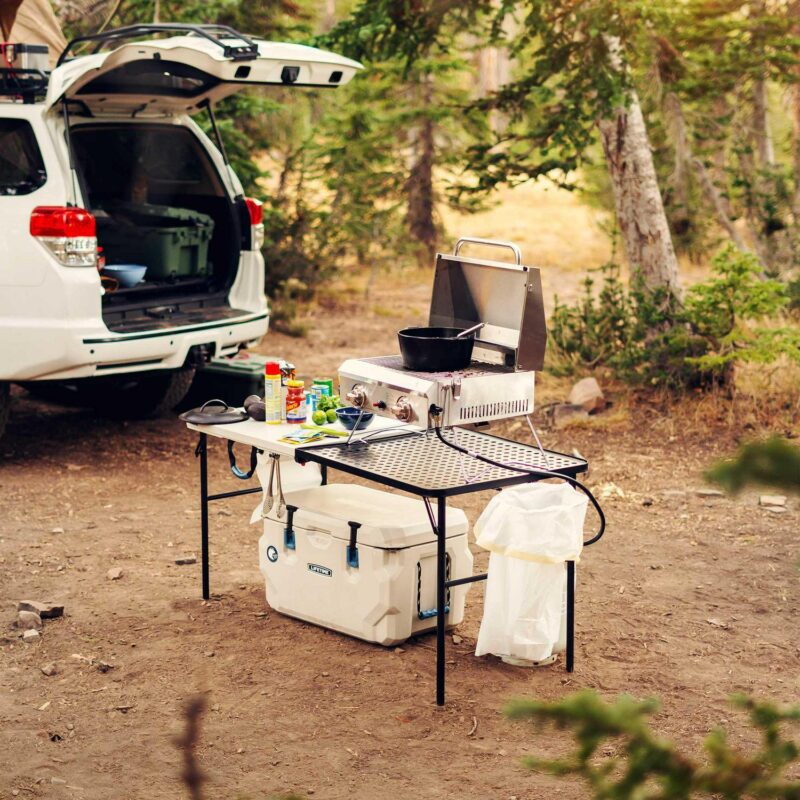 Lifetime 5 Foot Fold-in-Half Camping Folding Table, Indoor/Outdoor, Pumice (280875) - Image 14