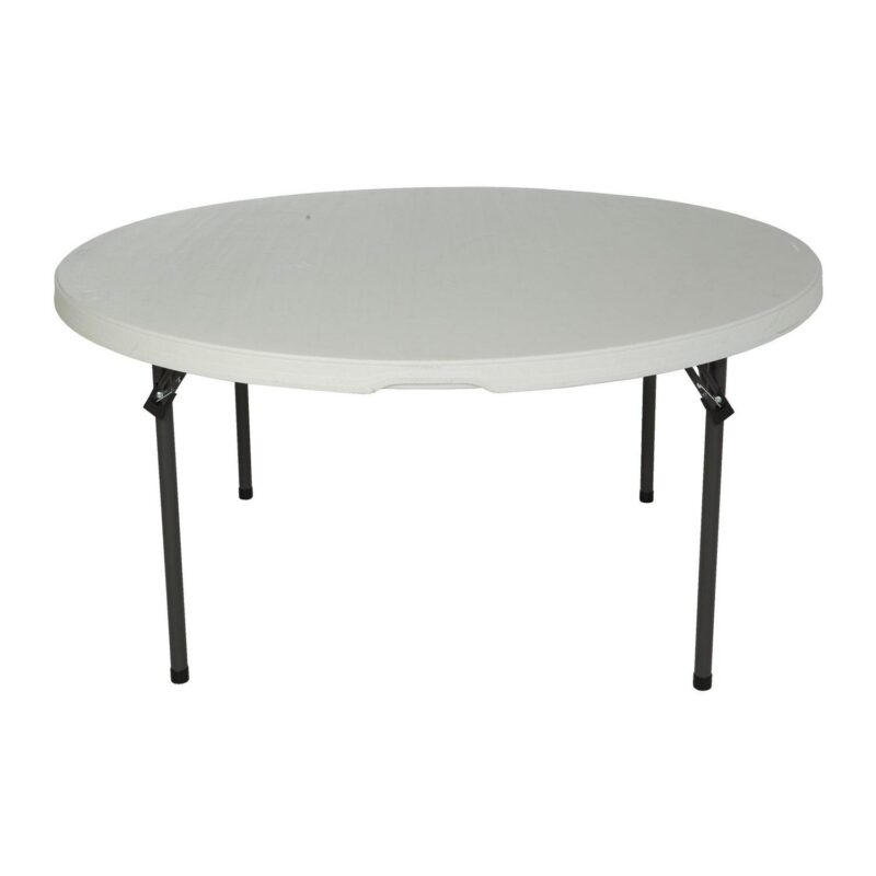 Lifetime 60 inch Round Folding Table, Indoor/Outdoor Commercial Grade, White Granite (280301) - Image 9