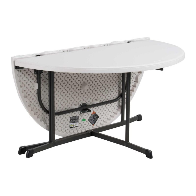 Lifetime 60 inch Round Folding Table, Indoor/Outdoor Commercial Grade, Almond (80806) - Image 10