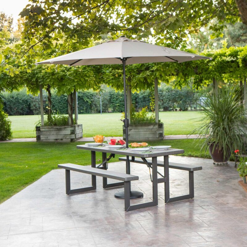 Lifetime 6-Foot Craftsman Outdoor Polyethylene Folding Picnic Table - Image 23