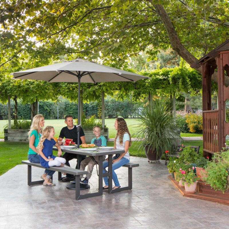 Lifetime 6-Foot Craftsman Outdoor Polyethylene Folding Picnic Table - Image 24