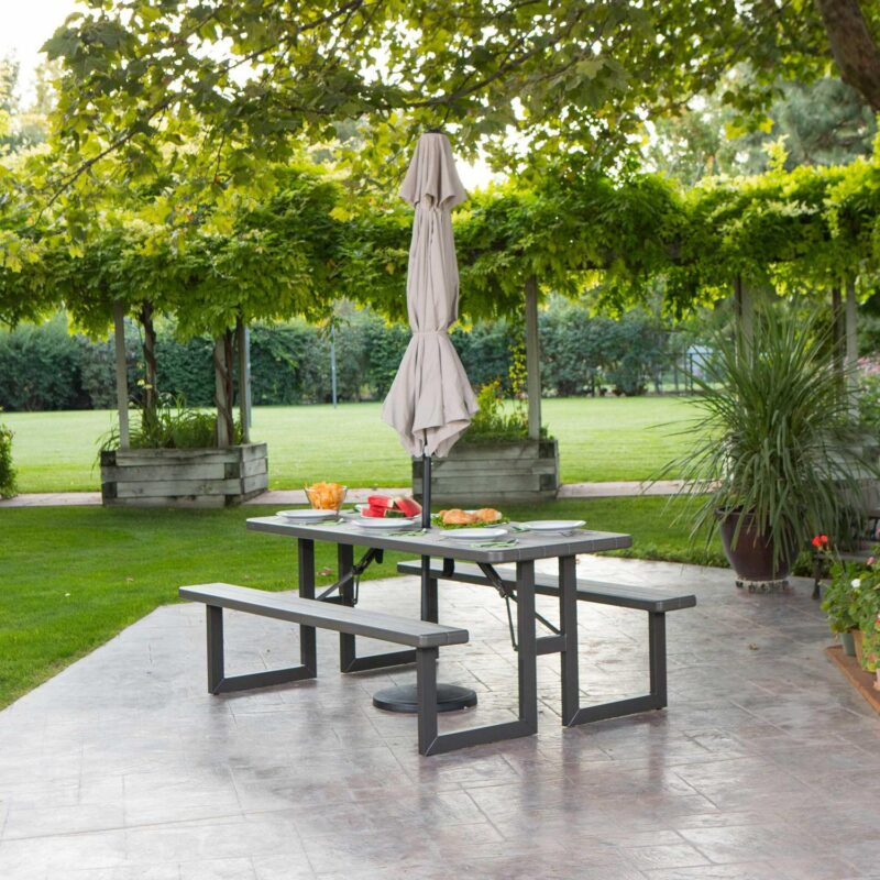 Lifetime 6-Foot Craftsman Outdoor Polyethylene Folding Picnic Table - Image 22