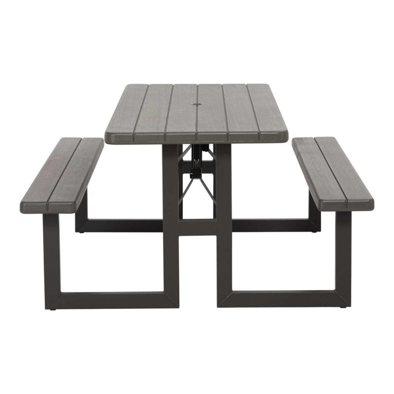 Lifetime 6-Foot Craftsman Outdoor Polyethylene Folding Picnic Table - Image 8