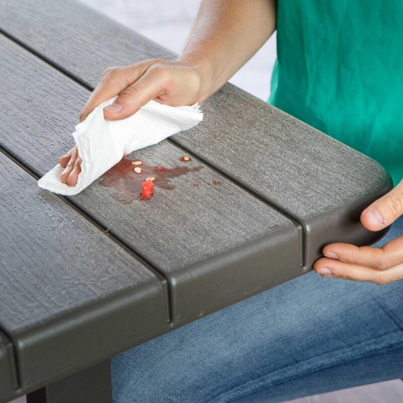 Lifetime 6-Foot Craftsman Outdoor Polyethylene Folding Picnic Table - Image 25