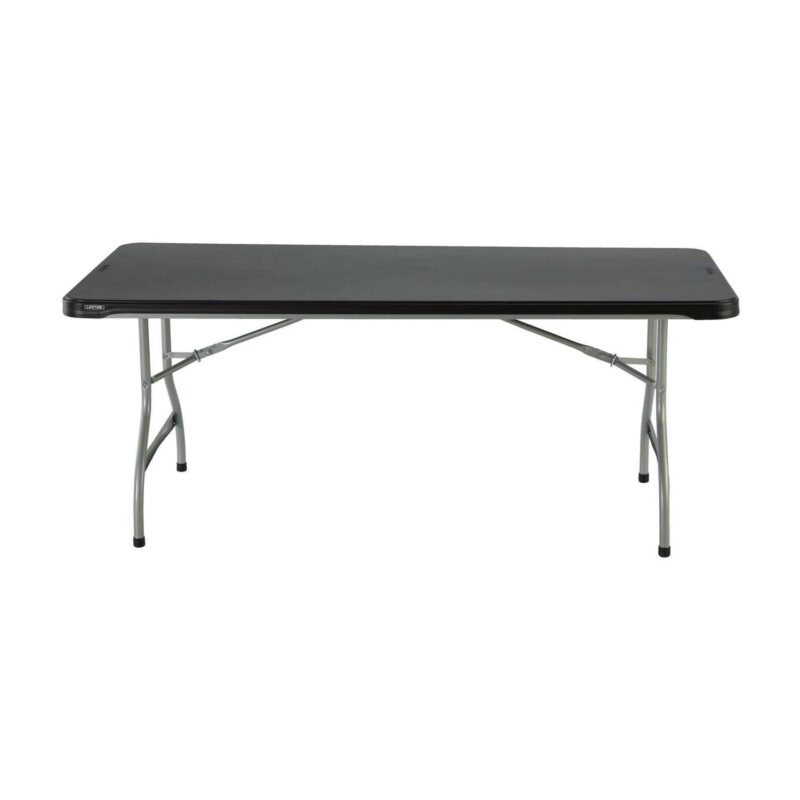 Lifetime 6 Foot Rectangle Folding Table, Indoor/Outdoor Commercial Grade, Black (280350) - Image 12
