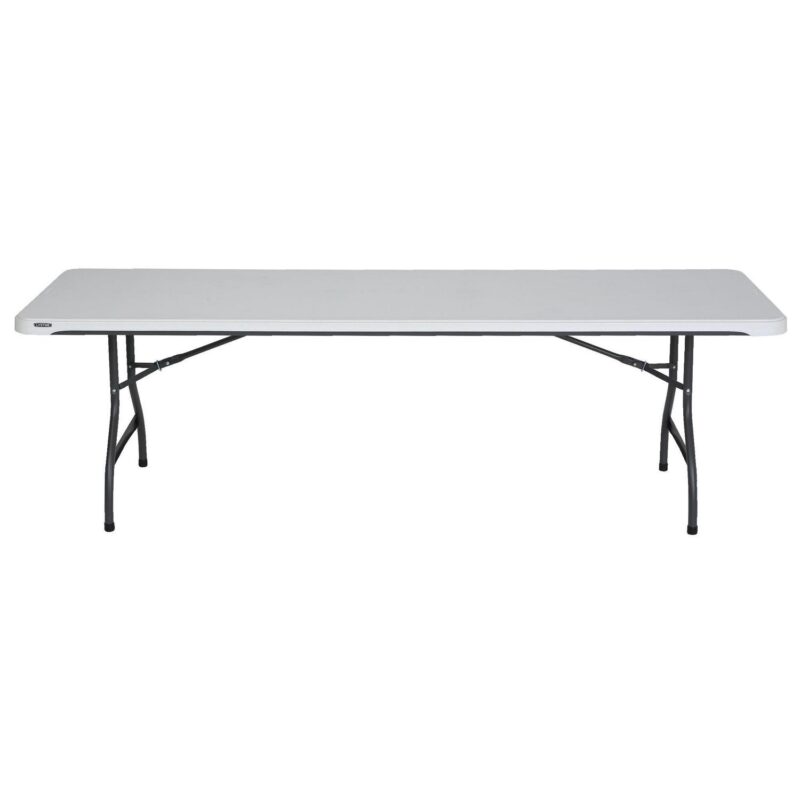 Lifetime 8 ft. Nesting Rectangle Folding Table, Indoor/Outdoor Commercial Grade, White (280299) - Image 10
