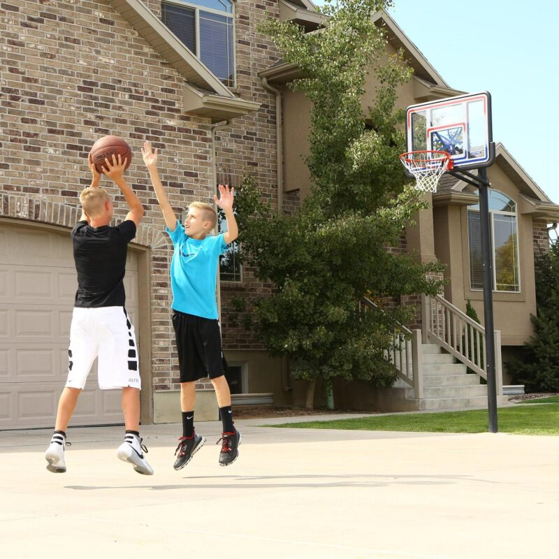 Lifetime Adjustable Inground Basketball Hoop, 44 inch Polycarbonate (1008) - Image 8