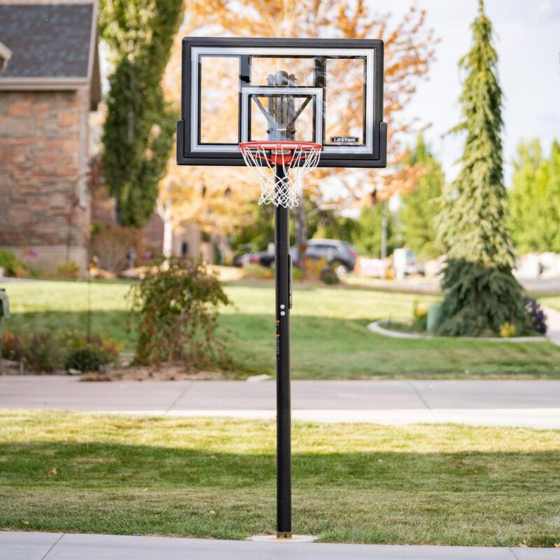 Lifetime Adjustable Inground Basketball Hoop, 50 inch Polycarbonate (1084) - Image 2
