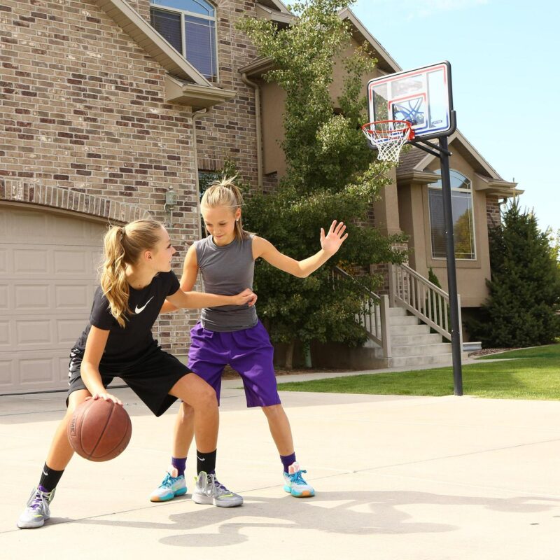 Lifetime Adjustable Inground Basketball Hoop, 44 inch Polycarbonate (1008) - Image 10