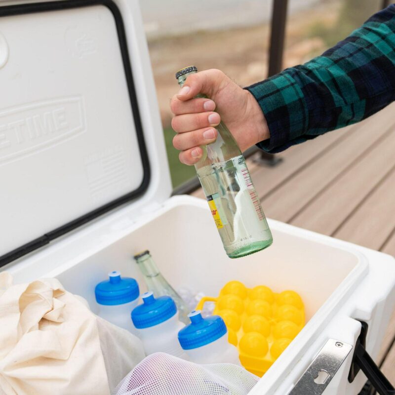 Lifetime New 55 Qt. Capacity High Performance Polyethylene Cooler with Wheels, Arctic White (91072) - Image 9