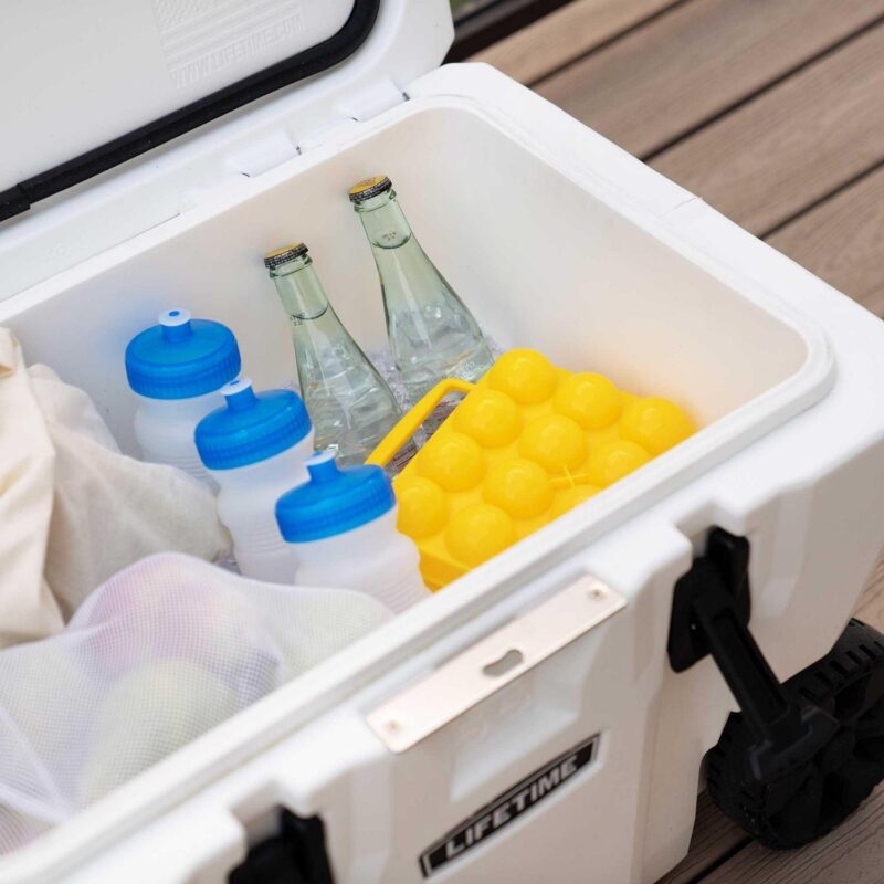 Lifetime New 55 Qt. Capacity High Performance Polyethylene Cooler with Wheels, Arctic White (91072) - Image 15
