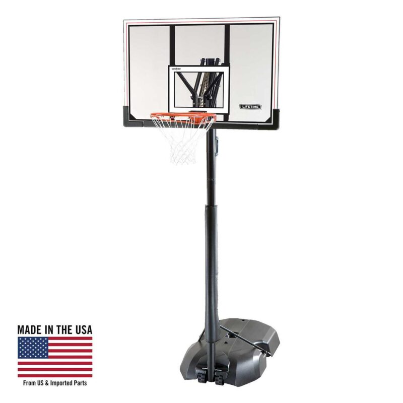 Lifetime New Adjustable Portable Basketball Hoop (50-inch Polycarbonate) - 51544