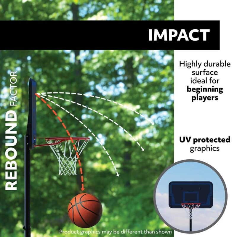 Lifetime New Adjustable Portable Basketball Hoop 44-inch ImpactA - 90040 - Image 3