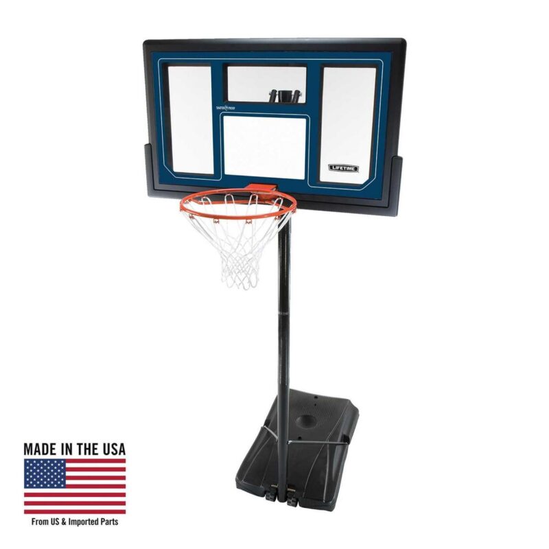 Lifetime New Adjustable Portable Basketball Hoop (50-inch Polycarbonate) - 1529