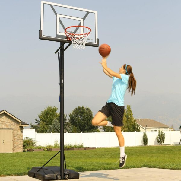 Lifetime New Adjustable Portable Basketball Hoop, 48 inch Polycarbonate (90585)