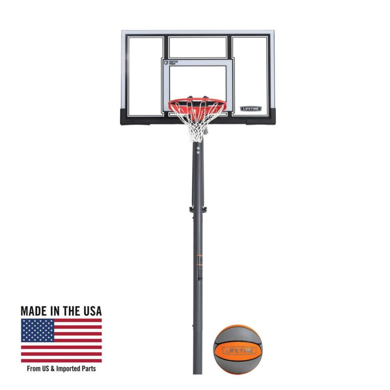 Lifetime New Adjustable In-Ground Basketball Hoop (54-inch Polycarbonate) - 90962