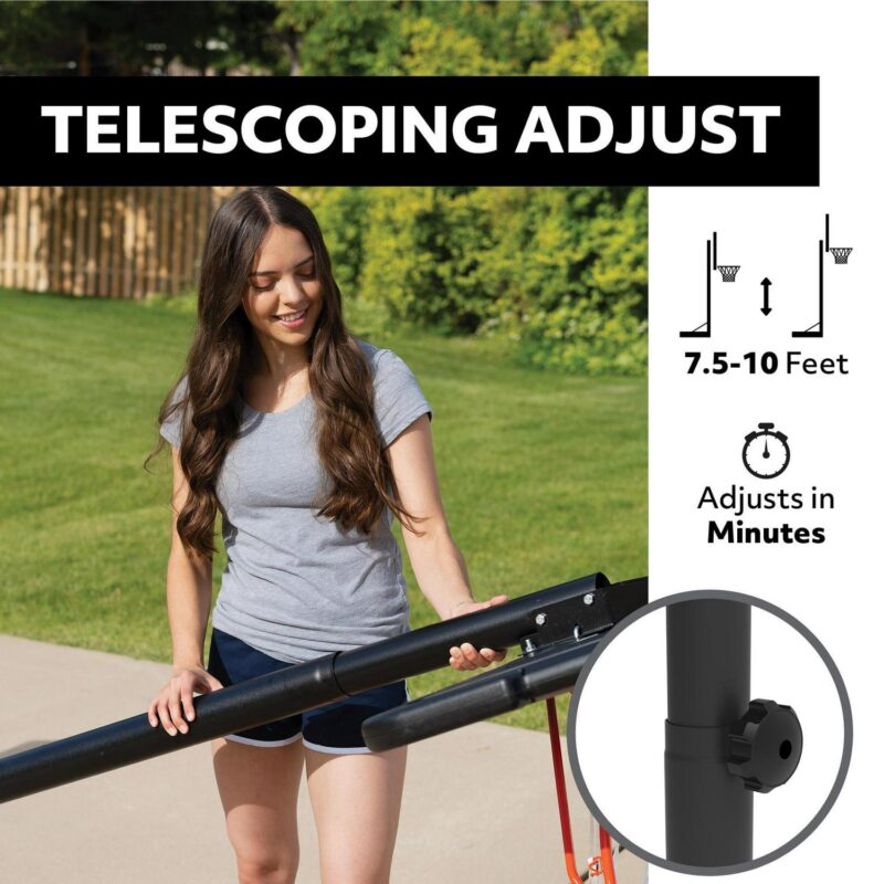 Lifetime New Adjustable Portable Basketball Hoop (44-inch Polycarbonate) - 90690 - Image 6