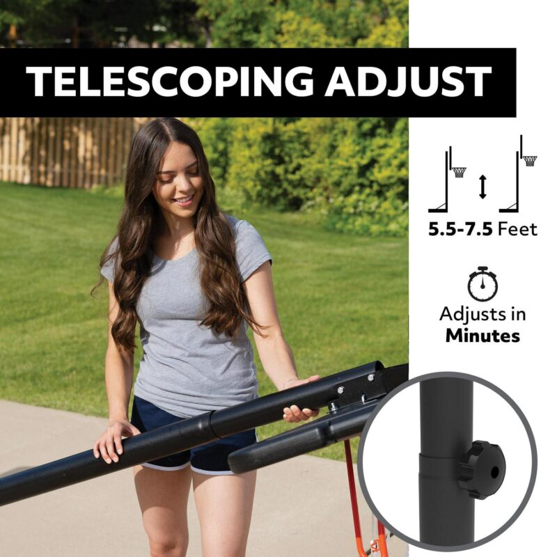 Lifetime New Adjustable Portable Basketball Hoop (44-inch ImpactA ) - 90759 - Image 6