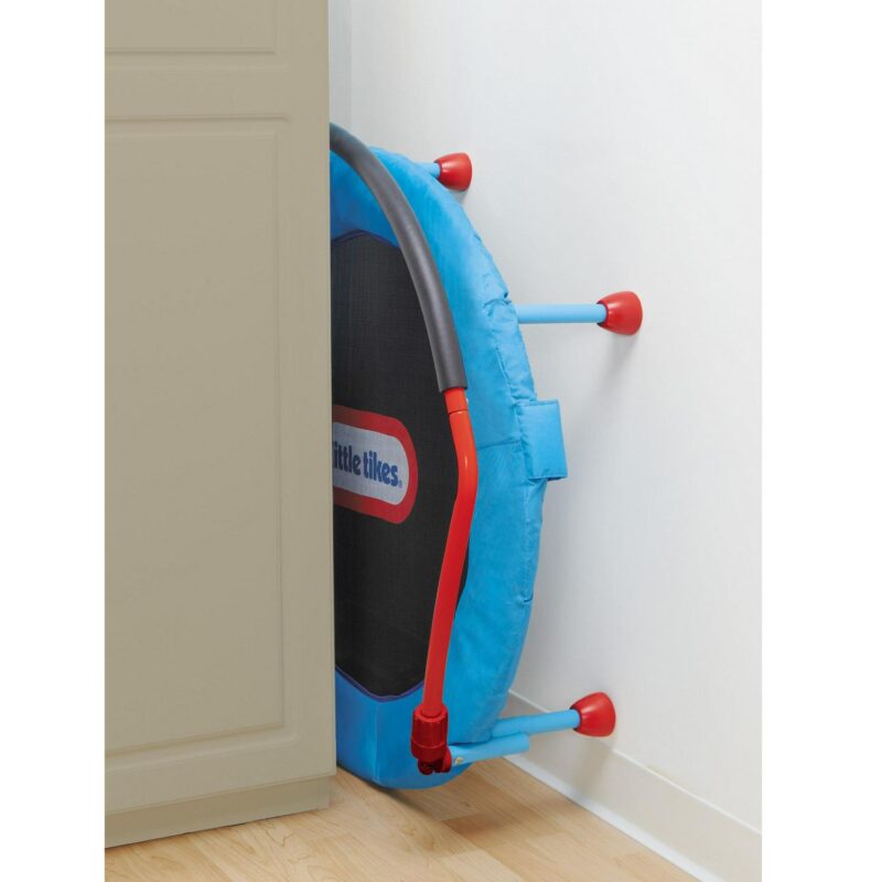 Little Tikes Easy Store 3-Foot Trampoline, with Hand Rail, Blue - Image 7