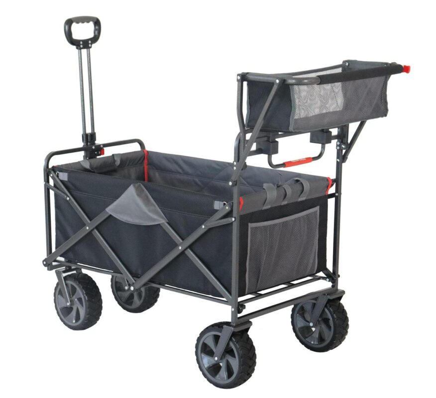 Macsports Foldable Portable Push-Pull Wagon Cart - Image 2