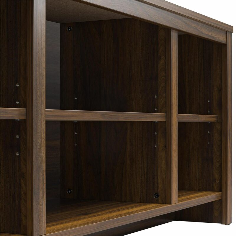 Mainstays Parsons TV Stand for TVs up to 50 , Canyon Walnut - Image 2