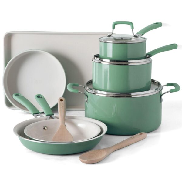 Martha Stewart Kitchen 12 Piece Nonstick Aluminum Cookware Set