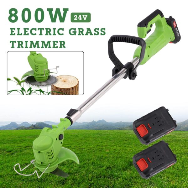 Mascarry Electric Grass Trimmer Weed Eater Edger Lawn Mower Cordless String Trimmer Kit