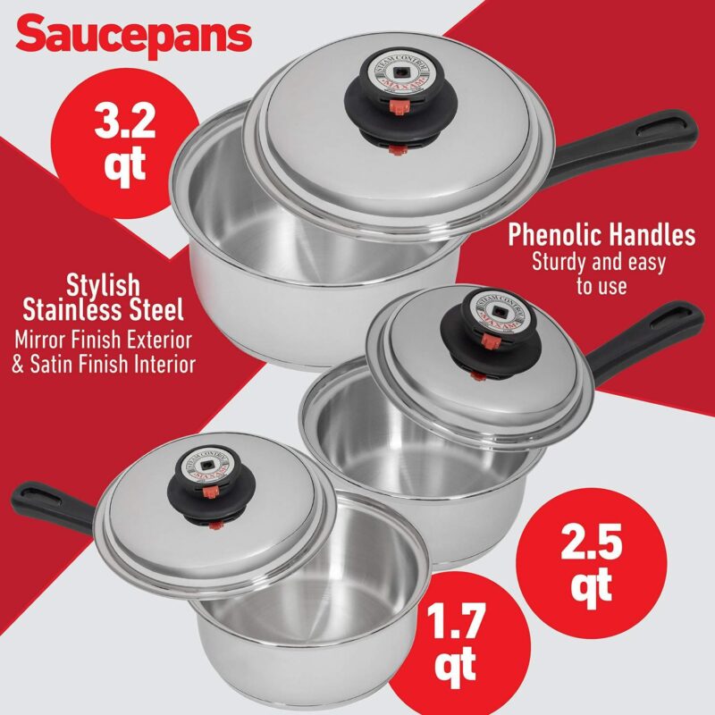 Maxam 9-Element Cookware - Image 3