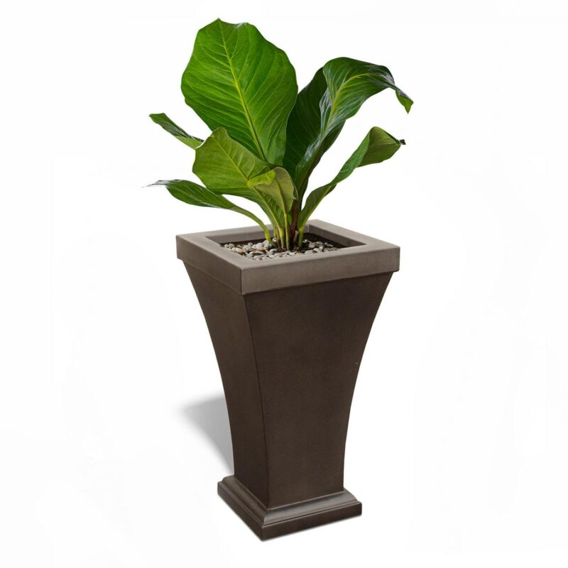 Mayne Bordeaux 28  x 16  x 16  Tall Self-Watering Polyethylene Planter - Espresso - Image 2