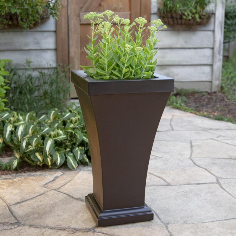 Mayne Bordeaux 28  x 16  x 16  Tall Self-Watering Polyethylene Planter - Espresso - Image 4