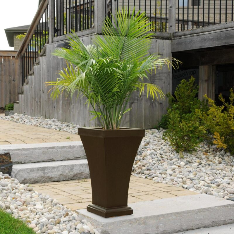 Mayne Bordeaux 28  x 16  x 16  Tall Self-Watering Polyethylene Planter - Espresso - Image 3