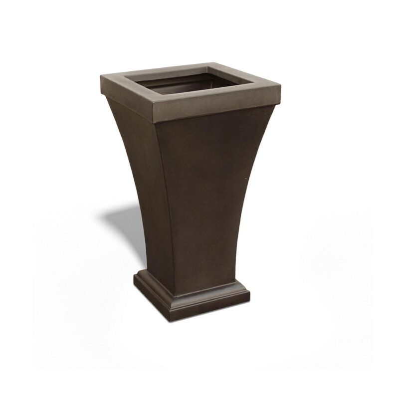 Mayne Bordeaux 28  x 16  x 16  Tall Self-Watering Polyethylene Planter - Espresso