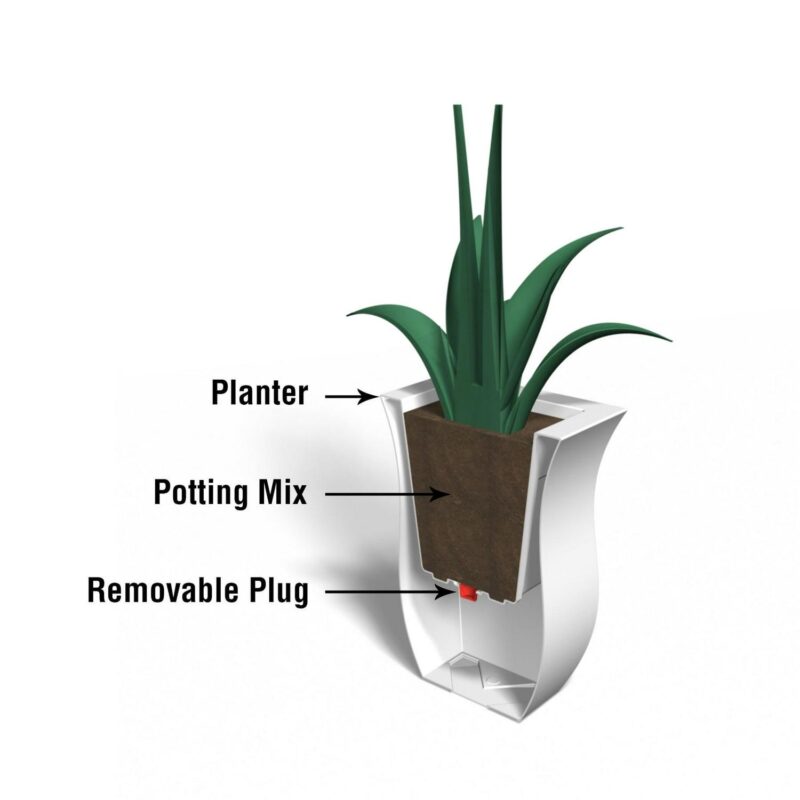 Mayne Valencia 36x16x22 Long Modern Plastic Planter in Espresso - Image 7