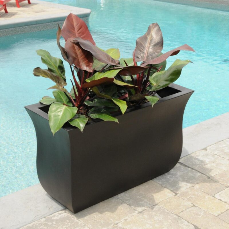Mayne Valencia 36x16x22 Long Modern Plastic Planter in Espresso - Image 4