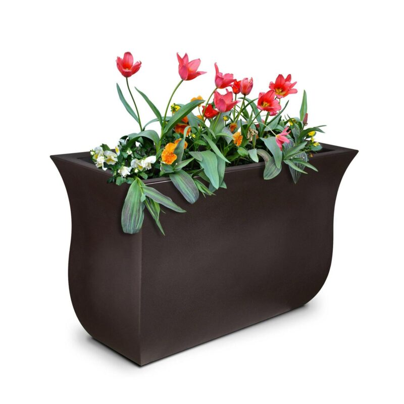 Mayne Valencia 36x16x22 Long Modern Plastic Planter in Espresso - Image 2