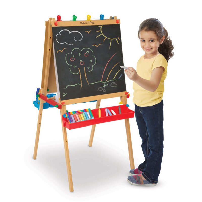Melissa and Doug Deluxe Wooden Standing Art Easel - Image 5